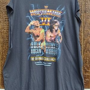 Ultimate Warrior Vs. Hulk Hogan Challenge WrestleMania 6 Muscle Tank Mens 3XL